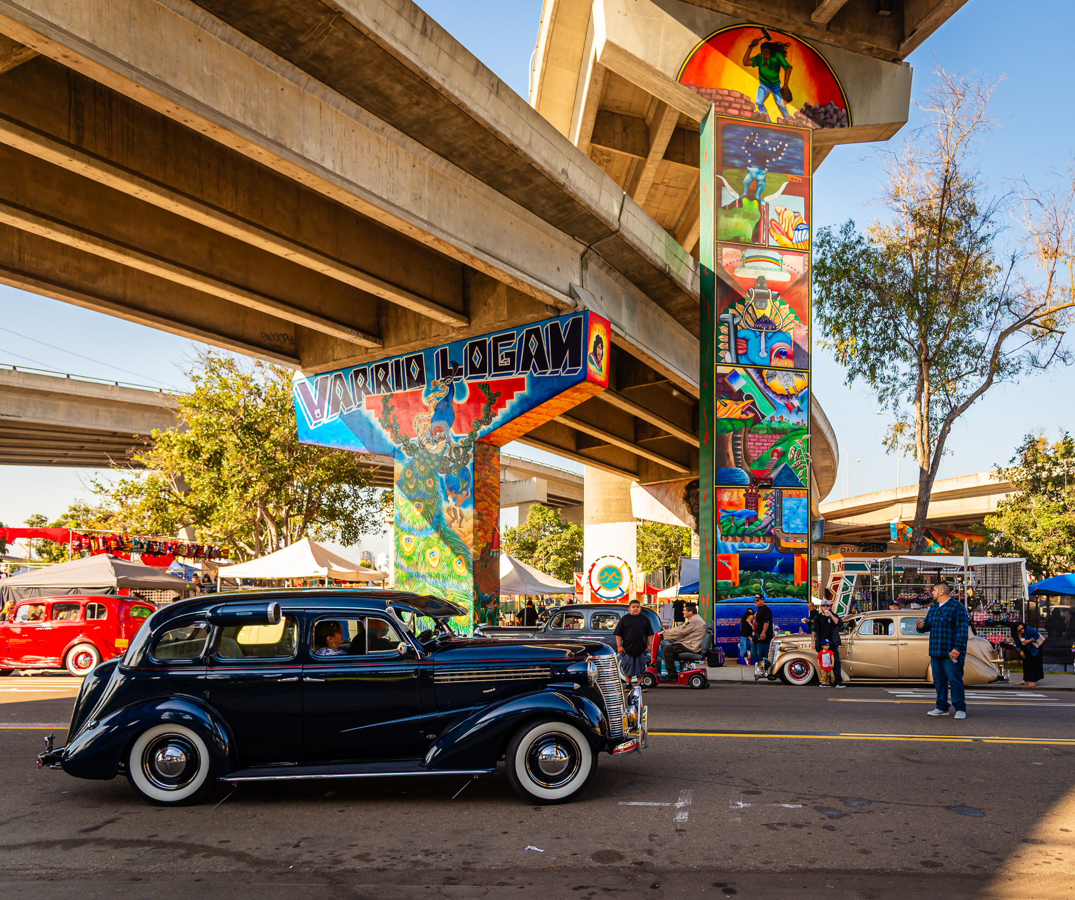 Old Black Car Murals